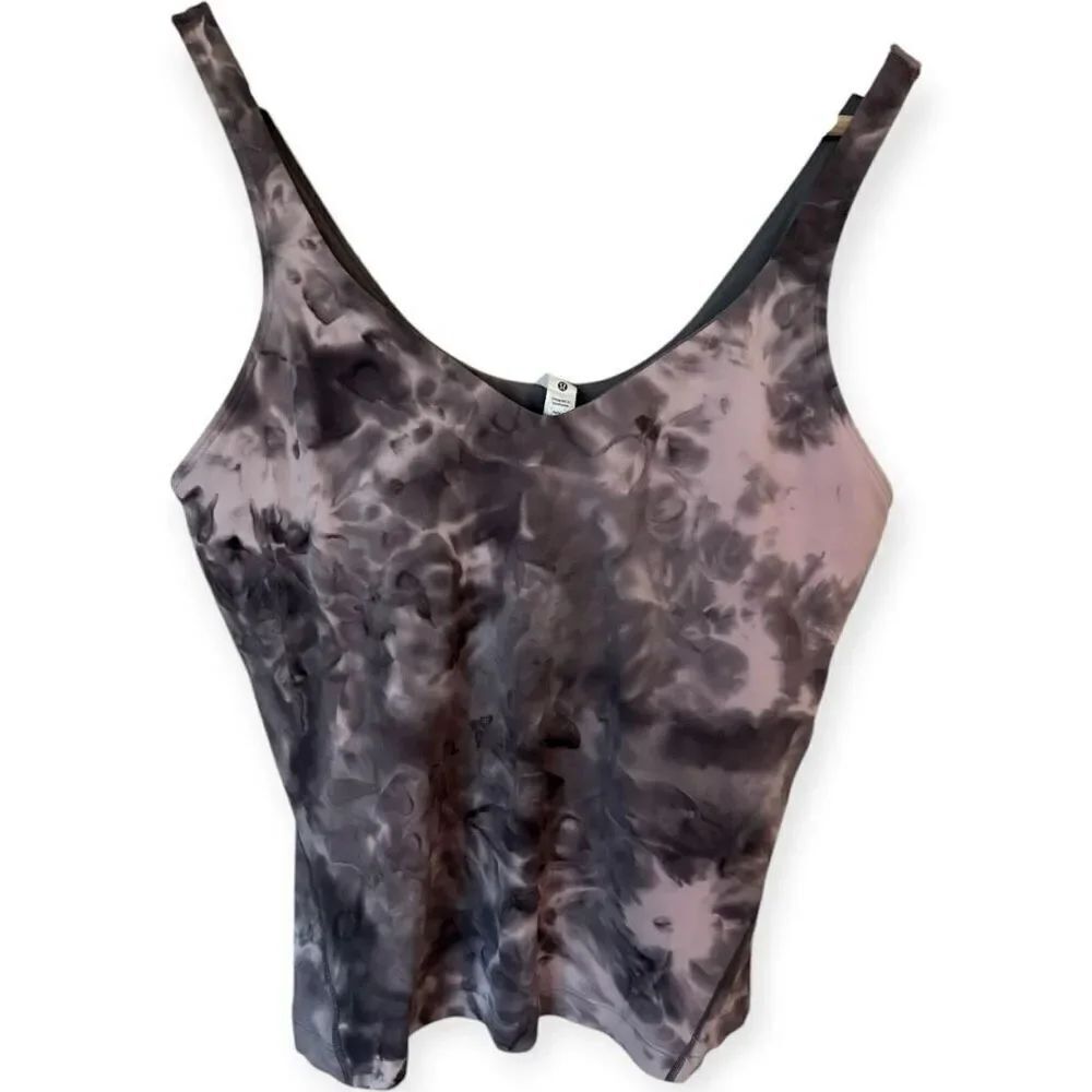 Lululemon Splotched Tye Dye Sports Bra Longline Tank Top